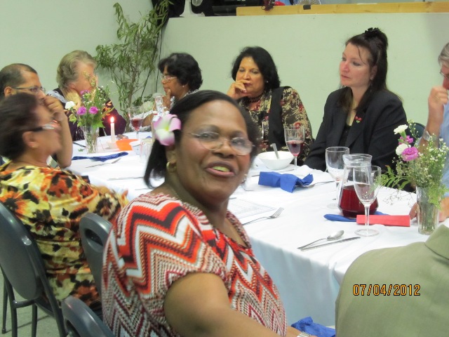 Bau Bau and others sharing fellowship