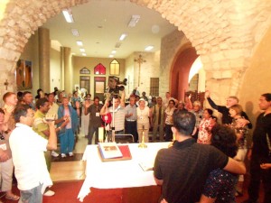 Couples renew marriage vows in Cana where Jesus turned water into wine