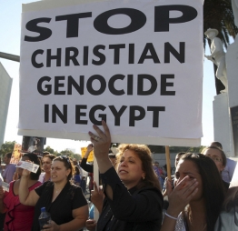 Reuters David McNew - Coptic Christians protest against the killings of people during clashes in Cairo between Christian protesters and military police, and what the demonstrators say is persecution of Christians.
