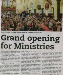 Editorial about Australia Day Prayer & Grand Opening of CTFM in Hallam