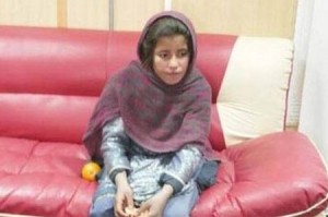 The ten-year-old sister of a Taliban commander has been arrested wearing a suicide vest, it has been revealed. Soldiers arrested the girl named as Spozhmay moments before she had planned to blow up local Afghan police