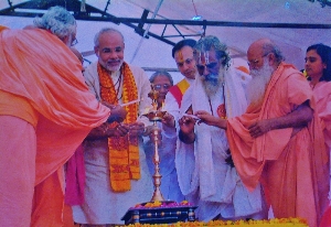 Photo Narendra Modi (second from left) in photo from poster at 2006 Hindu nationalist rally in Gujarat. Morning Star News