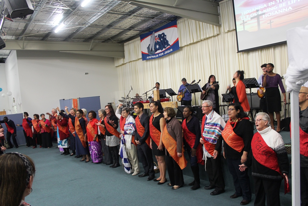 CTFM Church members representing 30 nations in prayer
