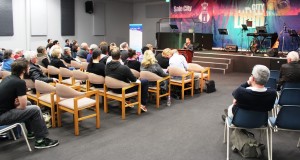 RUAP National President Daniel Nalliah speaking in Sale, Victoria