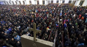 Believers in China gather for service. Jason Lee/Reuters